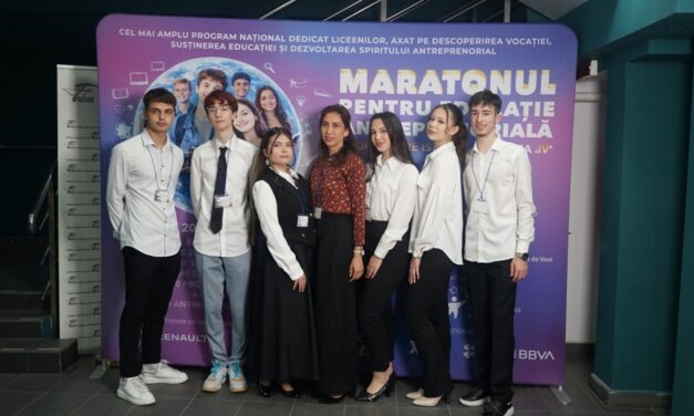 Echipa Colegiului „Spiru Haret” va reprezenta Tulcea la finala naţională a Maratonului pentru Educaţie Antreprenorială