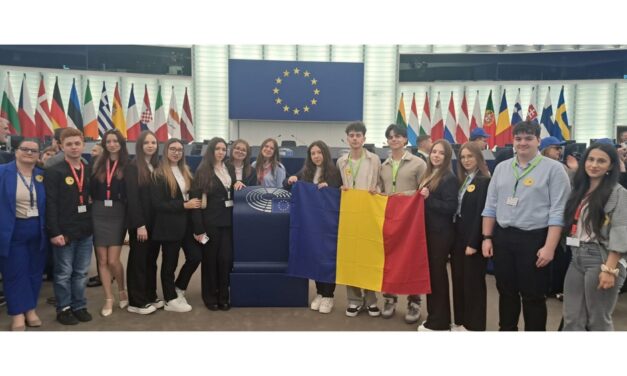 Elevi de la liceul Murgoci din Măcin, europarlamentari pentru o zi la Strasbourg