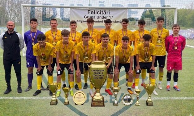 Fotbaliştii U17 de la Dunărea Delta Tulcea au câştigat titlul judeţean în campionatul din Constanţa