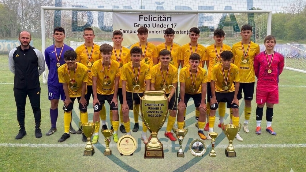 Fotbaliştii U17 de la Dunărea Delta Tulcea au câştigat titlul judeţean în campionatul din Constanţa