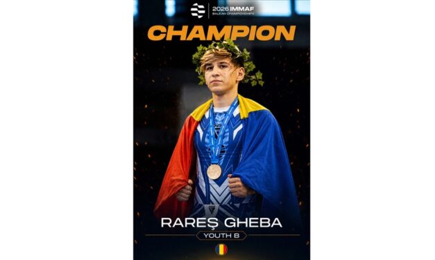 Luptătorul Rareş Ştefan Gheba, campion balcanic la MMA