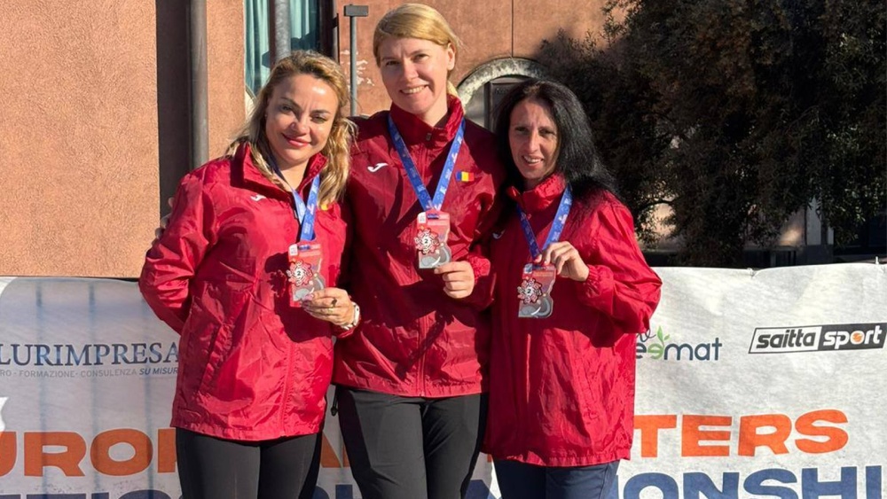 Nicoleta Ciortan, vicecampioană cu echipa României la atletism masters în Italia