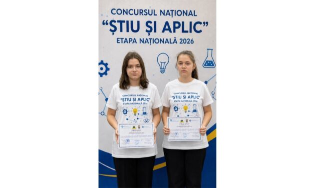 Gemenele Florentina şi Georgiana Erimia de la Liceul Tehnologic „Anghel Saligny”, premiate la etapa naţională a concursului „Ştiu şi aplic”