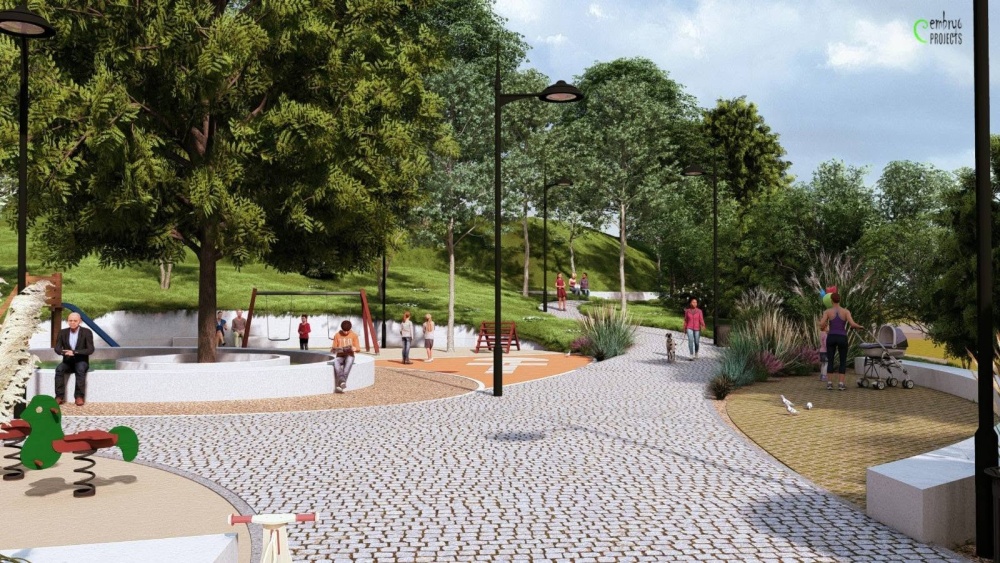 Parcul din curtea Aquaserv intră în licitaţie. Costă peste 260.000 de euro şi trebuie finalizat în 6 luni