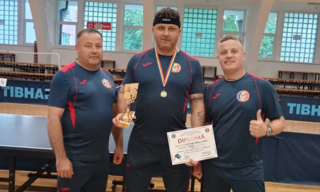 Pompierul Levent Baiburi, campion naţional la tenis de masă la categoria 45+