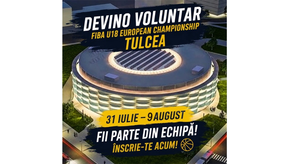 DEVINO VOLUNTAR LA CAMPIONATUL EUROPEAN DE BASCHET FIBA U18!