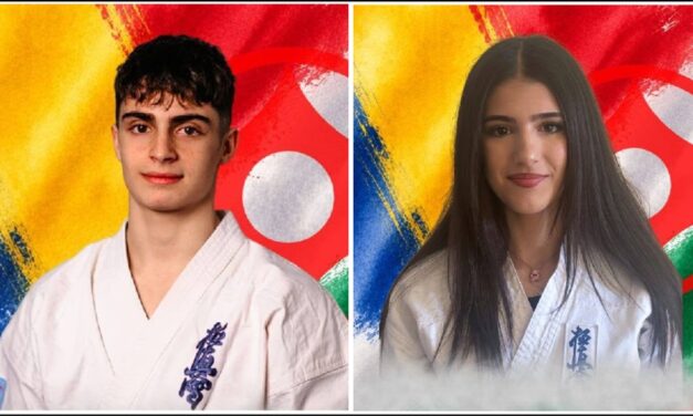 Albert Pănuţă şi Irina Gheorghiţă reprezintă România la Cupa Mondială de Karate Kyokushin „KWU World Cup Varna 2026″