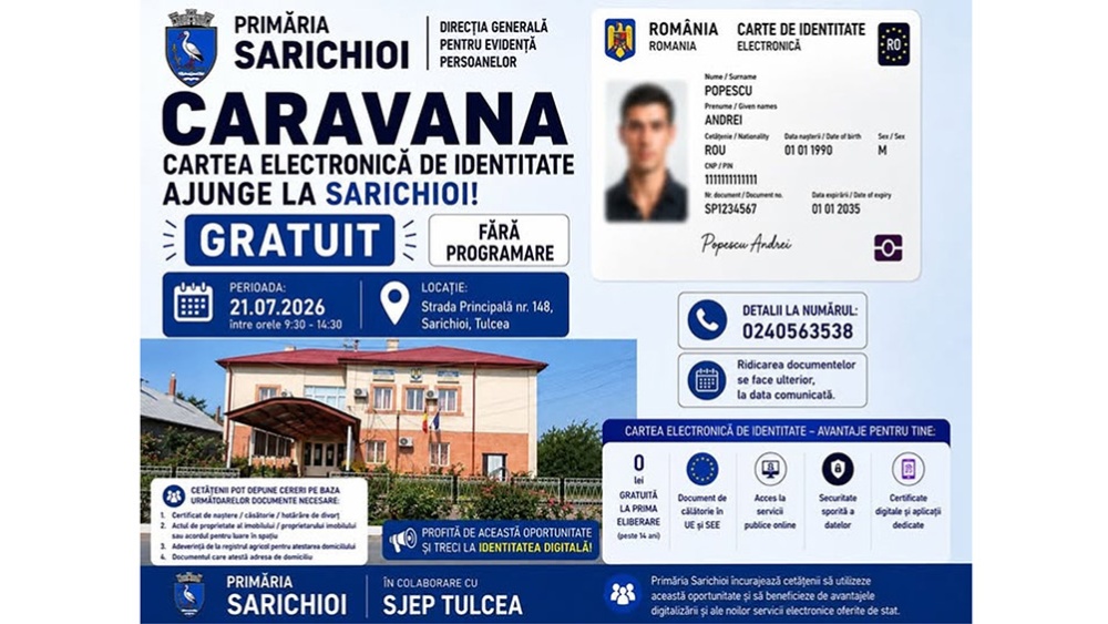 Caravana Cărţii electronice ajunge în Sarichioi