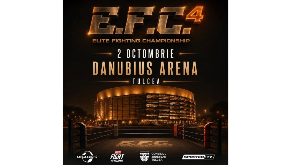 „Danubius Arena” din Tulcea găzduieşte în premieră gala Elite Fighting Championship 4. Prima centură din istoria promoţiei va fi pusă în joc