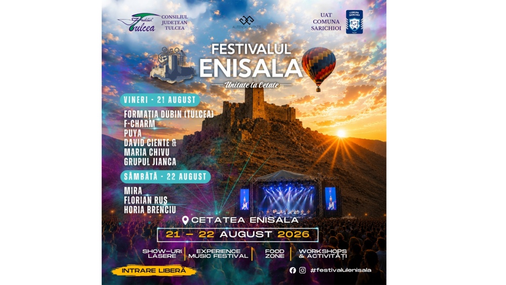 Festivalul Enisala – Unitate la Cetate revine pe 21 şi 22 august 2026