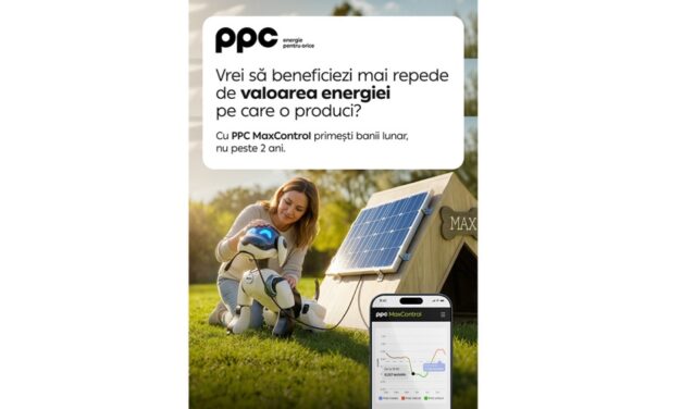 PPC Energie lansează PPC MaxControl, oferta pentru prosumatori cu plata soldului la 30 de zile și protecție împotriva prețurilor negative