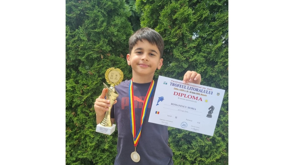 Şahistul Horia Romanescu, vicecampion la Festivalul Internaţional de Şah „Trofeul Litoralului” 2026