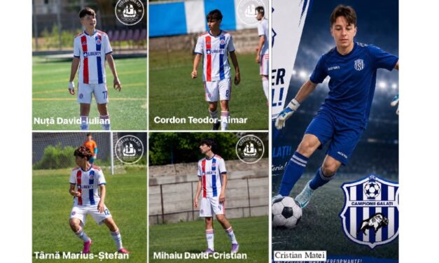 Victoria Delta Tulcea transferă cinci tineri fotbalişti la cluburi din Galaţi