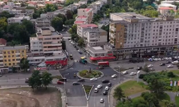 A fost turnat asfaltul în sensul giratoriu de pe Isaccei