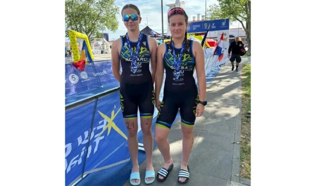 Raluca Rotaru şi Amalia Gheba au reprezentat România şi clubul Aqua Vita Delta Tulcea la Europe Triathlon Junior Cup