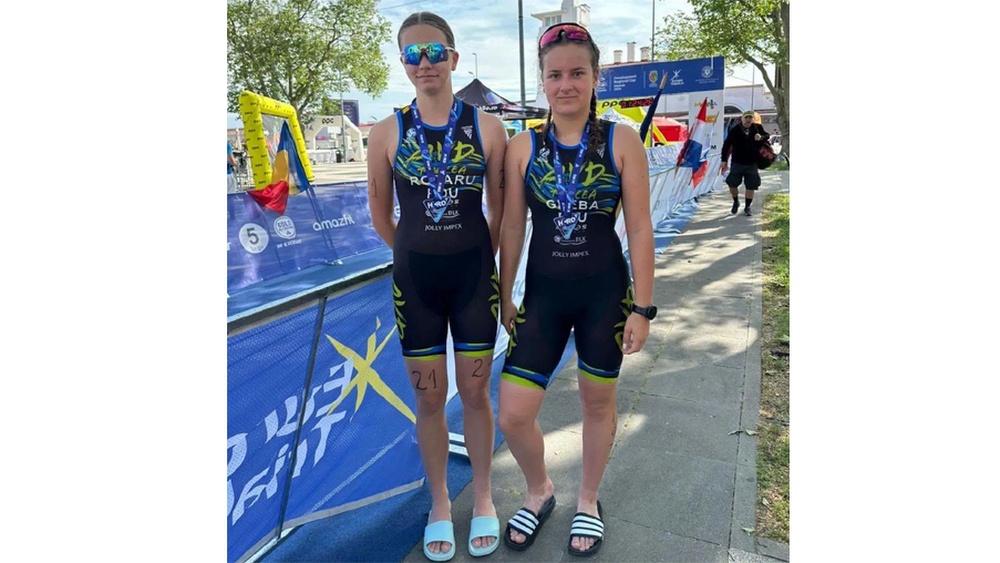 Raluca Rotaru şi Amalia Gheba au reprezentat România şi clubul Aqua Vita Delta Tulcea la Europe Triathlon Junior Cup