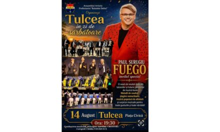 Fuego urcă pe scena din Piaţa Civică în cadrul spectacolului „Tulcea, în zi de sărbătoare”