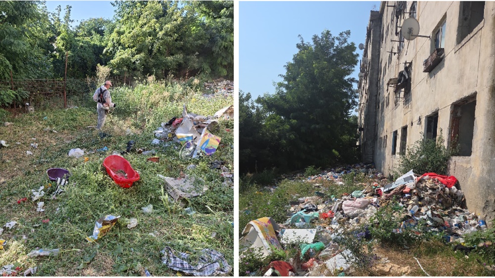 „Ghetou” periculos în Tulcea: Un operator de salubritate a fost bătut când curăţa mizeria de pe strada Labirintului. Deţinuţii şi firmele refuză să mai intre în zonă