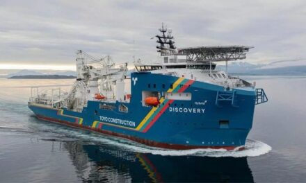 Şantierul naval Vard din Tulcea a construit pentru Japonia cea mai mare navă de pozare a cablurilor submarine