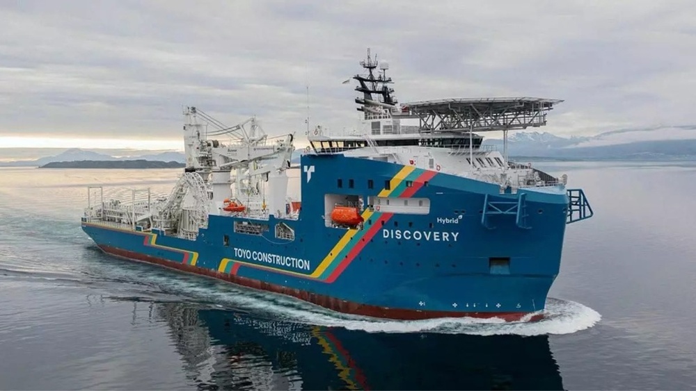 Şantierul naval Vard din Tulcea a construit pentru Japonia cea mai mare navă de pozare a cablurilor submarine