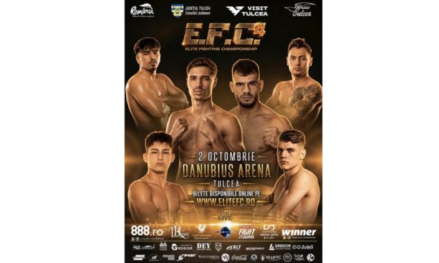 Gala „Elite Fighting Championship – Noaptea Campionilor” aduce elitele kickboxingului mondial la Danubius Arena din Tulcea