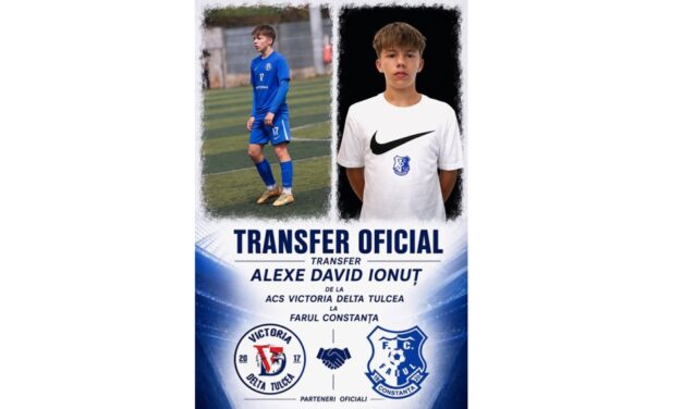 David-Ionuţ Alexe face pasul către Farul Constanţa. Tânărul fotbalist a fost transferat de la Victoria Delta Tulcea