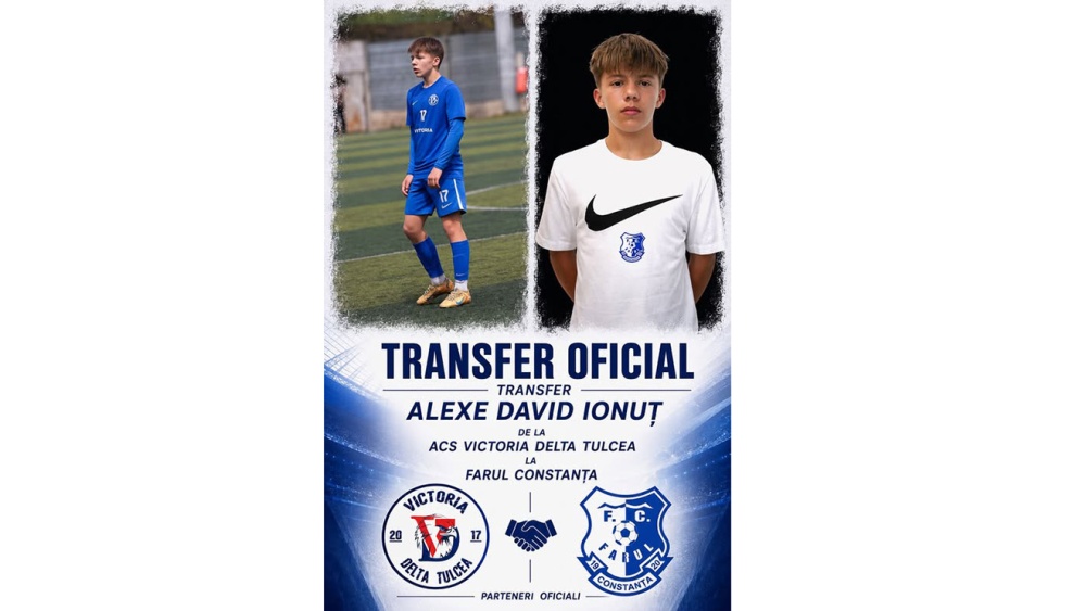 David-Ionuţ Alexe face pasul către Farul Constanţa. Tânărul fotbalist a fost transferat de la Victoria Delta Tulcea