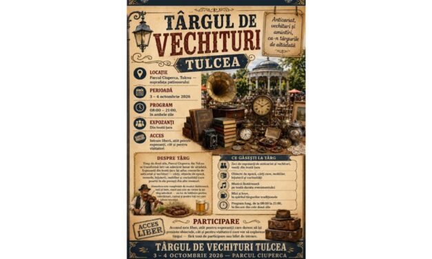 Târgul de Vechituri Tulcea, la prima ediţie: anticari, colecţionari şi localnici sunt aşteptaţi la patinoarul din Parcul Ciuperca, la început de octombrie