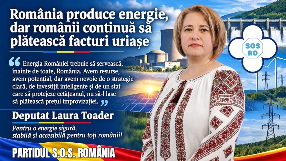 „Contestăm improvizaţia!” Deputatul de Tulcea Elena-Laura Toader avertizează că românii vor tremura din nou de frica facturilor, în ciuda resurselor uriaşe ale ţării