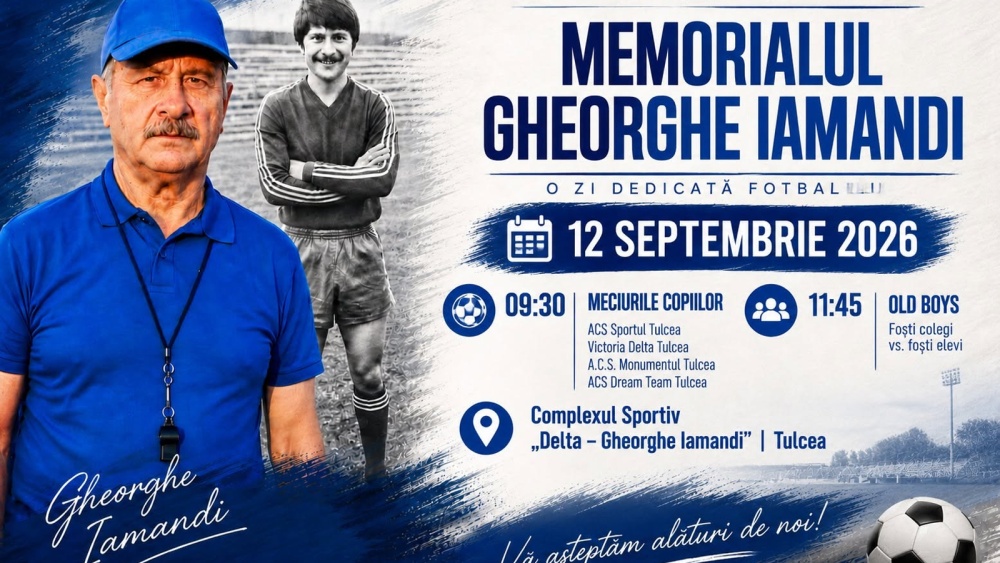 Memorialul „Gheorghe Iamandi” reuneşte generaţiile fotbalului tulcean, sâmbăta aceasta, pe Stadionul Delta