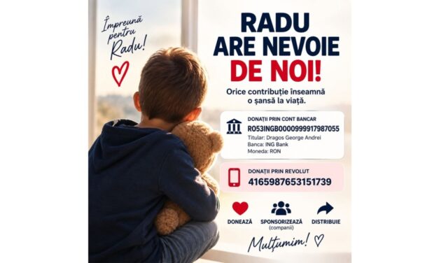 Radu are nevoie de noi! Copilul a fost diagnosticat cu o formă agresivă de cancer: „Vă rugăm din suflet, ajutaţi-ne să ne salvăm copilul”