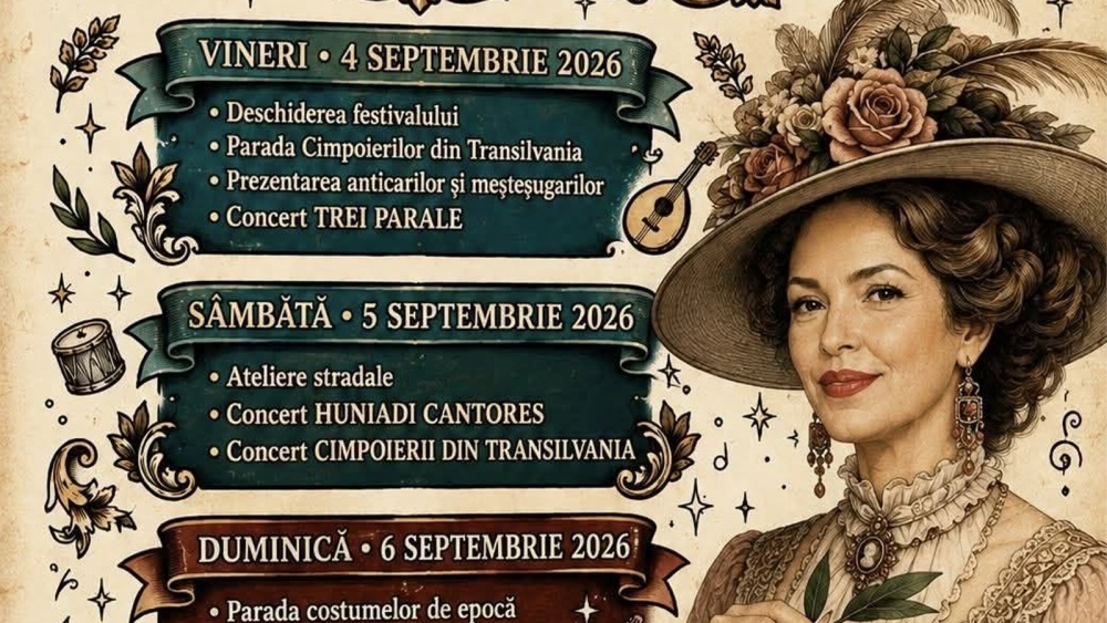 Weekend de poveste în centrul istoric al municipiului: Strada Bunavestire devine pietonală pentru festivalul muzicii vechi şi al hainelor cu ştaif