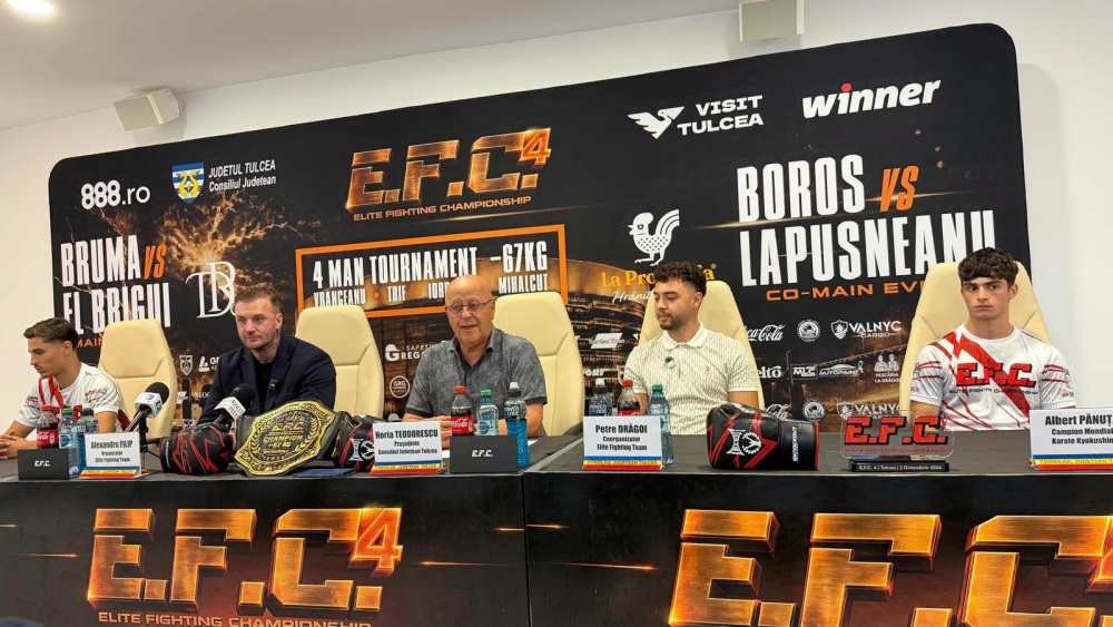 EFC Noaptea Campionilor vine la Tulcea! Prima centură a promoţiei va fi pusă în joc într-o piramidă de patru luptători