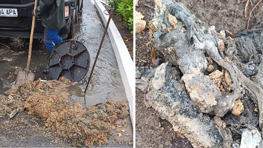 Intervenţie de urgenţă pe strada 1848: deşeuri descoperite în reţeaua de canalizare