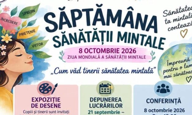 Săptămâna Sănătăţii Mintale 2026, la Biblioteca Judeţeană „Panait Cerna” din Tulcea. Copiii şi tinerii sunt invitaţi să vorbească despre emoţii prin artă şi dialog