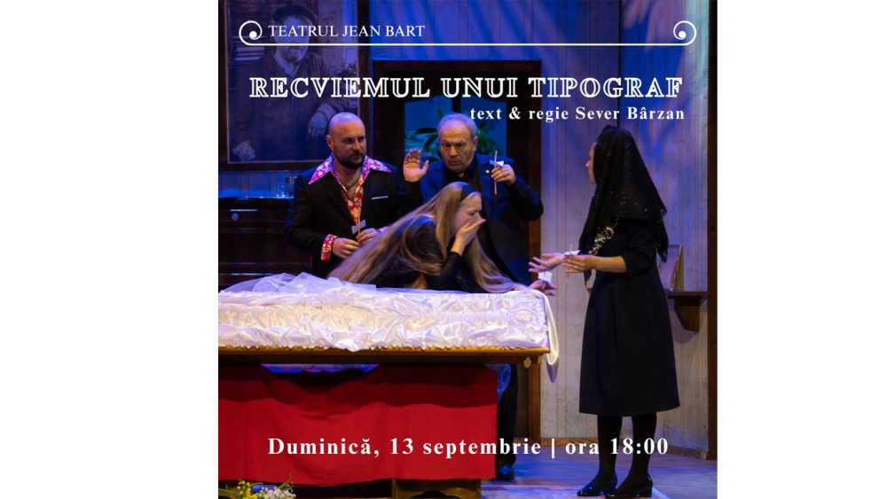 Teatrul „Jean Bart” deschide stagiunea 2026-2027 cu premiera „Recviemul unui tipograf” de Sever Bârzan