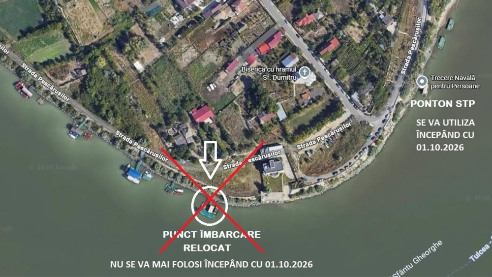 Veste bună pentru tulceni: Pontonul de la Tudor Vladimirescu, din nou funcţional în locaţia cunoscută de călători