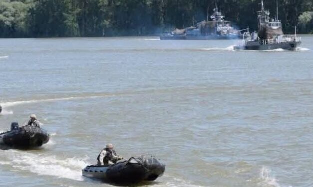 MApN: Exerciţiu cu 350 de militari, peste 20 de nave şi ambarcaţiuni rapide pe braţul Sfântu Gheorghe, la gurile de vărsare ale Dunării