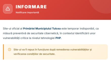 Primăria Tulcea îşi închide temporar site-ul după alerta cibernetică mondială