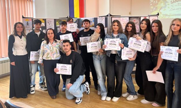 Elevii Liceului Teoretic „Ion Creangă” din Tulcea, premiaţi la „Săptămâna Sănătăţii Mintale”