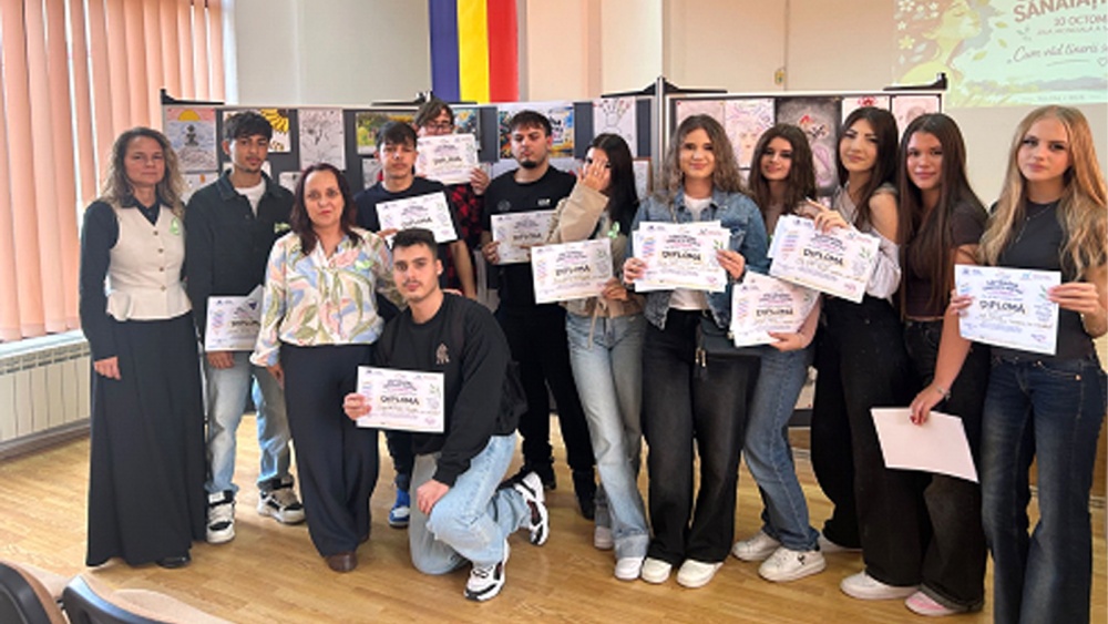 Elevii Liceului Teoretic „Ion Creangă” din Tulcea, premiaţi la „Săptămâna Sănătăţii Mintale”