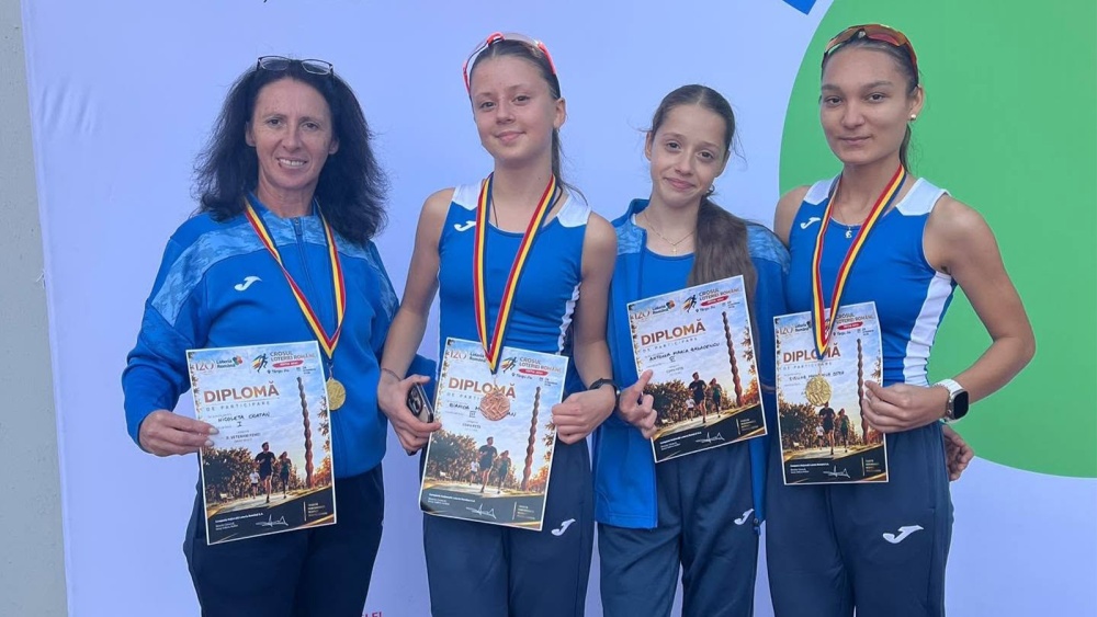 Evelina Cotea şi Bianca-Maria Coman de la CSM Danubiu Tulcea, pe podium la Crosul Loteriei Române