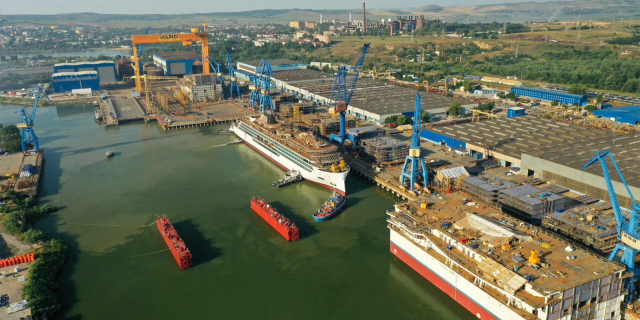 Şantierul naval Vard din Tulcea construieşte un doc plutitor gigantic