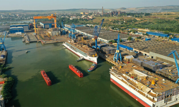 Şantierul naval Vard din Tulcea construieşte un doc plutitor gigantic