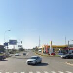 Sens giratoriu la ieşirea din Tulcea spre Constanţa, construit din taxele pentru păcănele