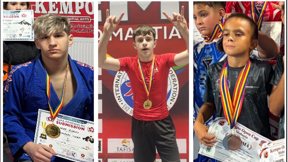 Sportivii de la Vulturu Tulcea, trei locuri pe podium la Campionatul Naţional de Submission